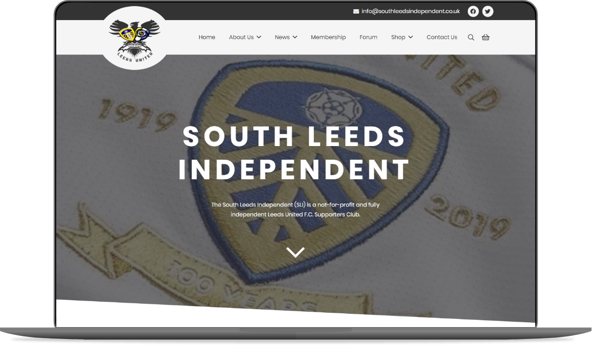 Web Design Huddersfield by Athena Media - Showing SLI Website Development Mockup