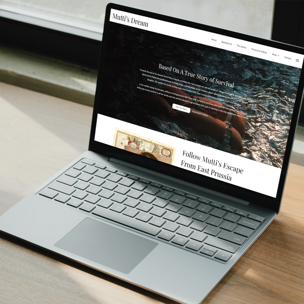 Web Design Huddersfield by Athena Media - Showing Muttis Dream Website Development Mockup