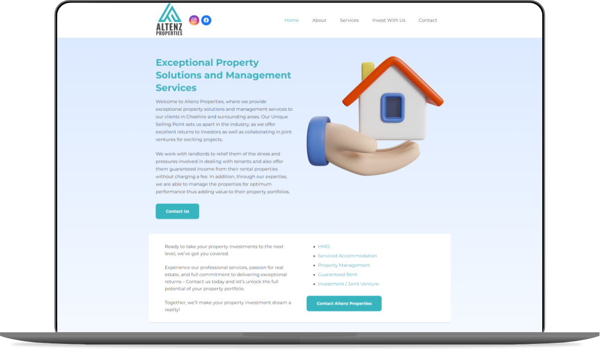 Altenz-Properties-Website-Design