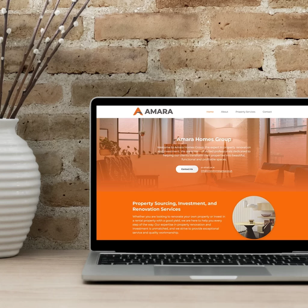 Amara-Homes-Website-Design-Mockup-Laptop