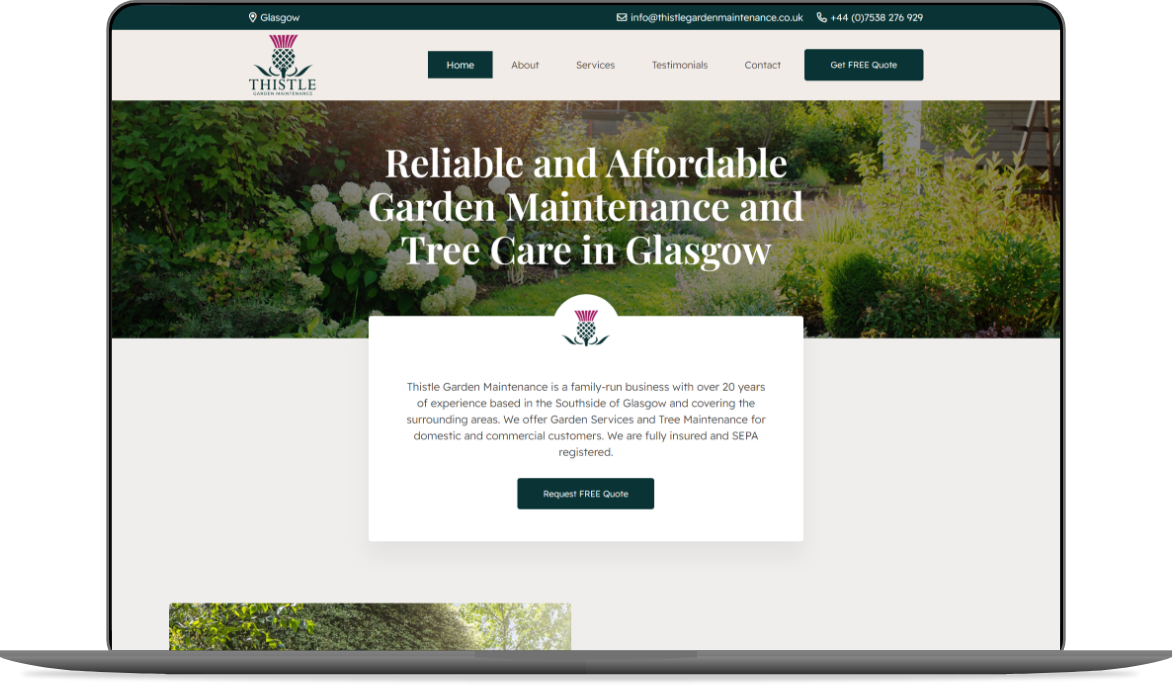 Thistle-Garden-Maintenance-Website-Design