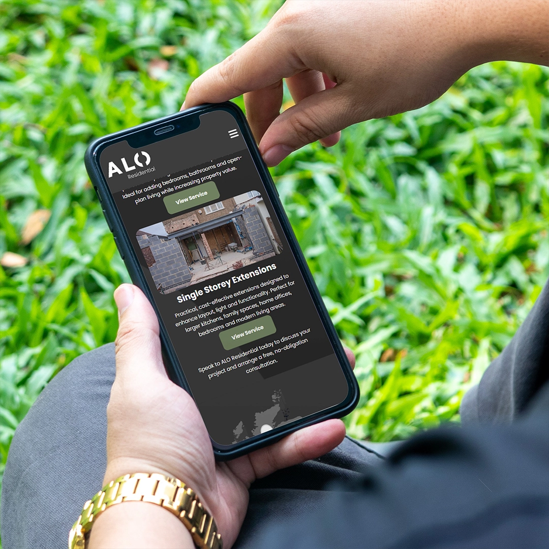 Mockup of ALO Residential Website Built by Athena Media Huddersfield