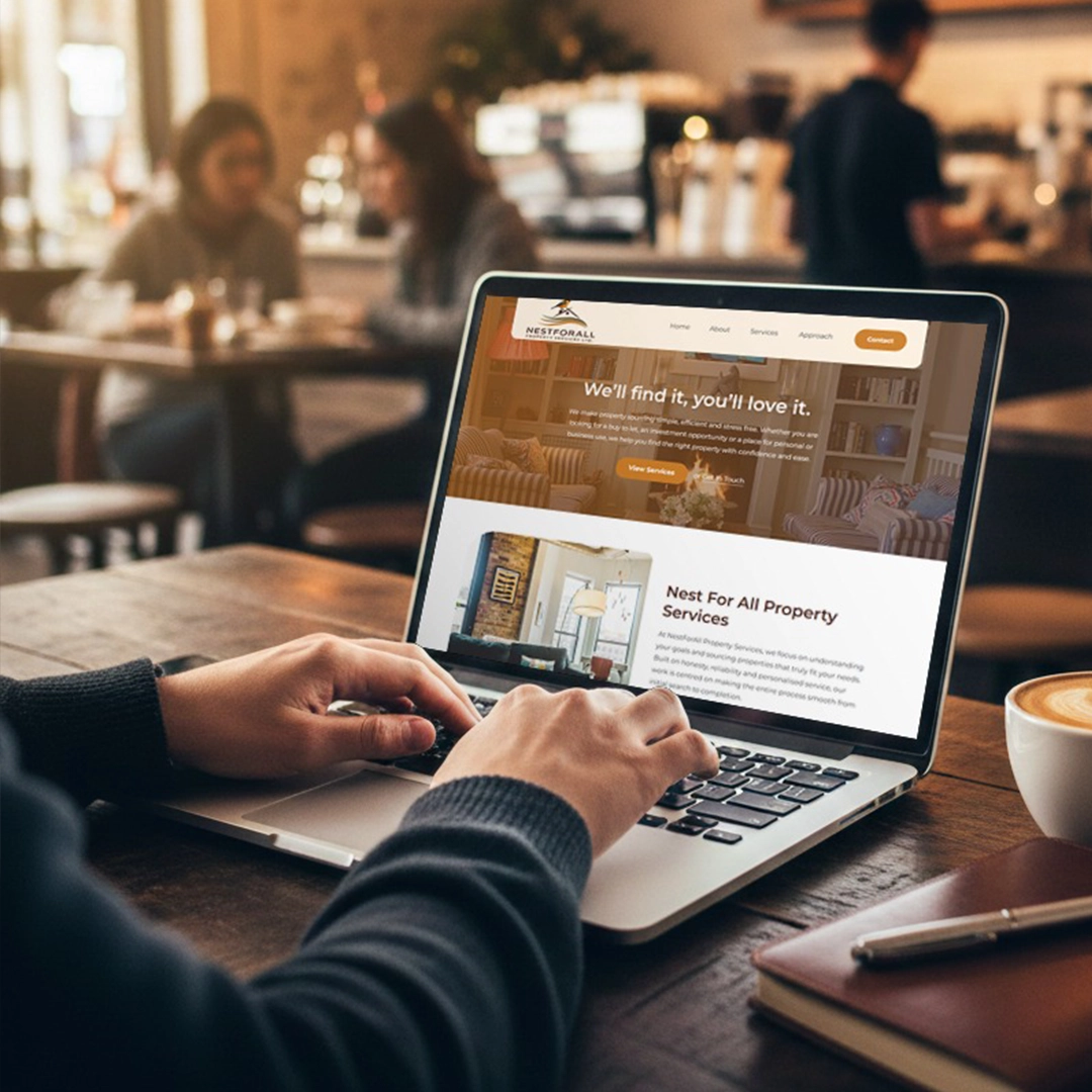 Mockup of Nest for All Website Built by Athena Media Huddersfield