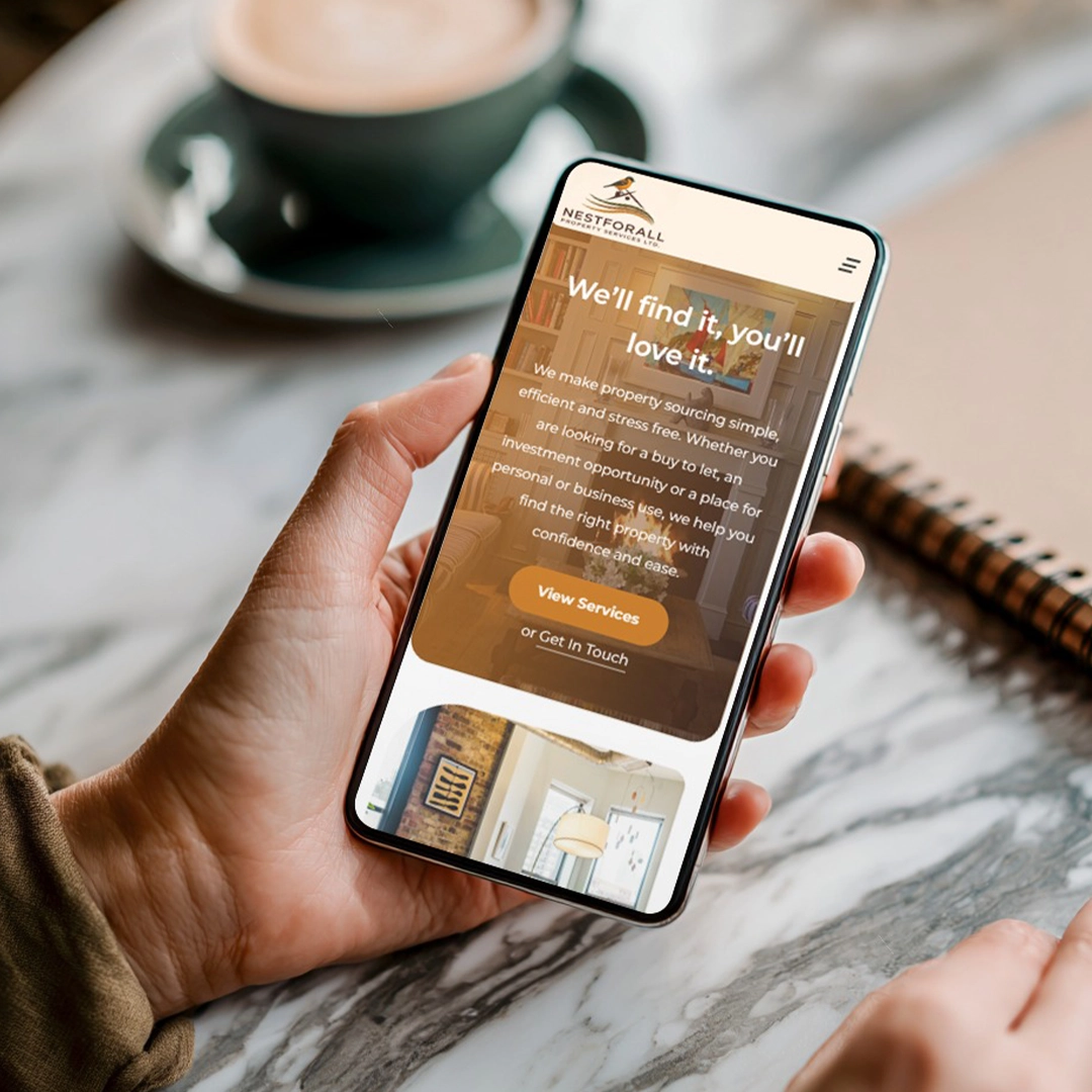 Mockup of Nest for All Website Built by Athena Media Huddersfield