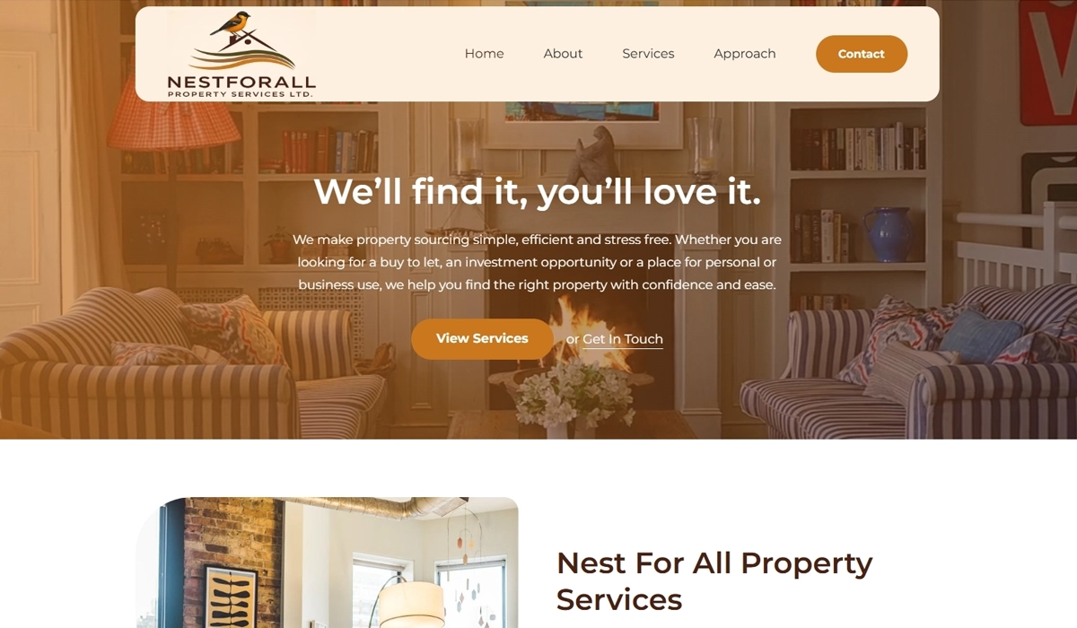 Mockup of Nest for All Website Built by Athena Media Huddersfield