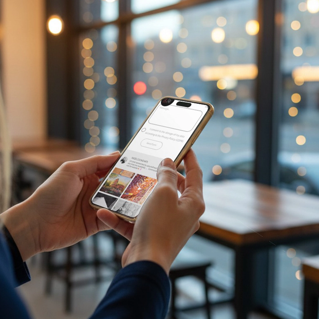 Mockup of Nigel Cooke Art Website Built by Athena Media Huddersfield