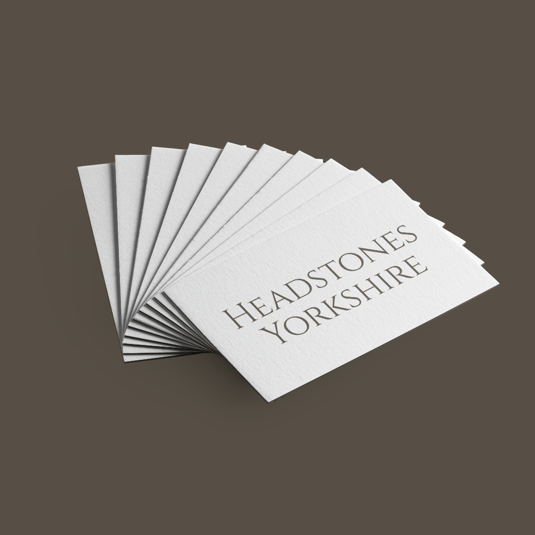 headstones yorkshire business card mockup